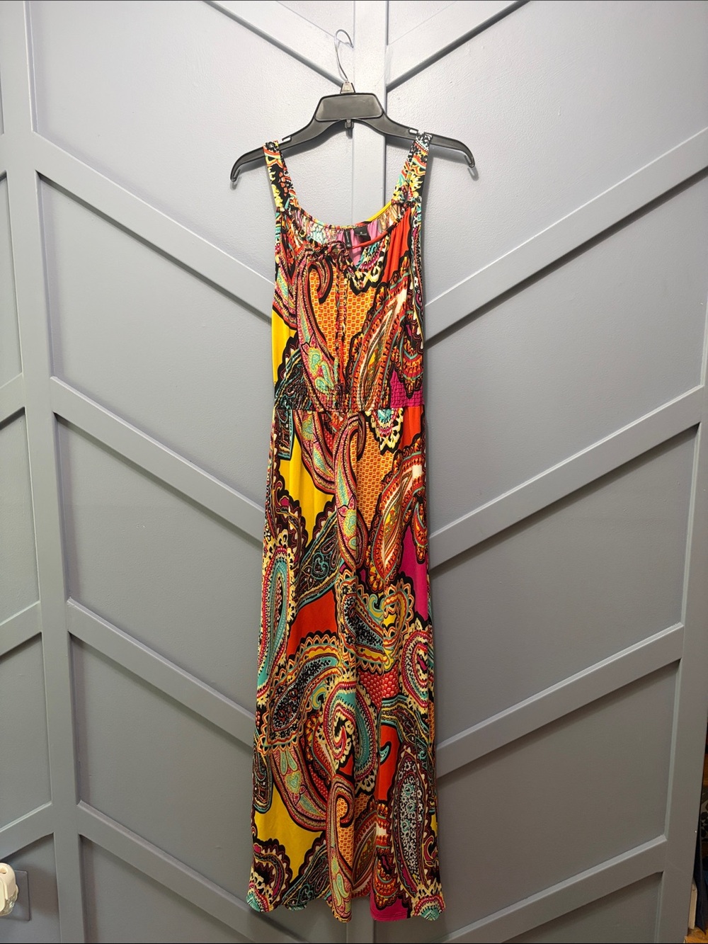 new directions Multicolor Paisley Sleeveless Maxi Dress